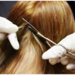 Back Of Head Hair Sample image showing how to cut a hair sample